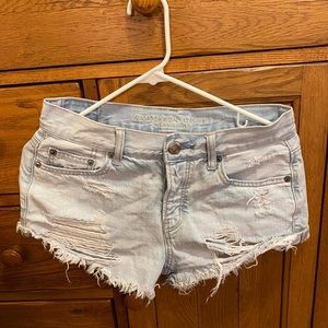 AE outfitters tomgirl jean shorts size 2